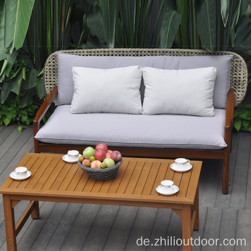 Freizeit Aluminium Outdoor Rattan Garden Sofa Set